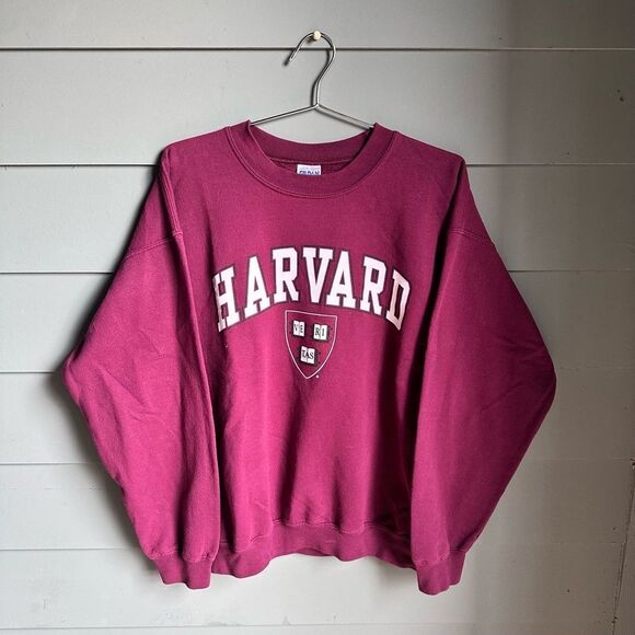 Gildan Other - GILDAN Mens XL Maroon Harvard Vintage Crewneck Sweatshirt